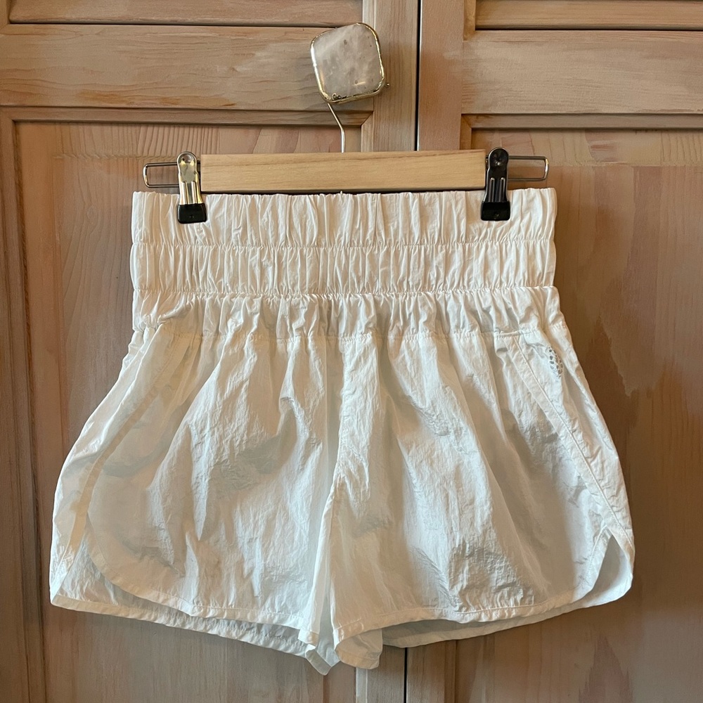 Free People Movement The Way Home Shorts in White Size Medium
